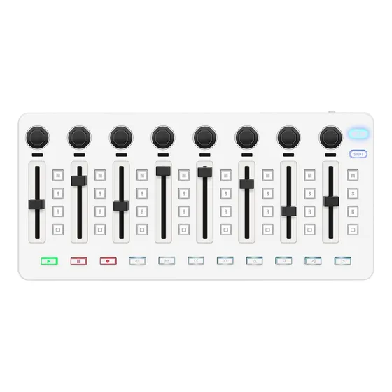 Console De Mixagem Midi Controller Midi Com 43 Botões 8 Botõ