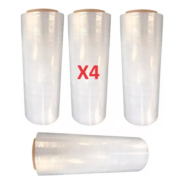 4 Rollos Plastico Envoplast Industrial Vinipel 500m X 50cm