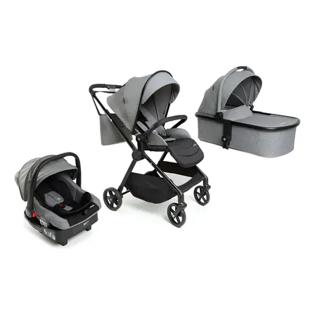 Travel System Safety 1st, Magnific, 5 Em 1, 0 A 15kg, Grey Denin Cinza