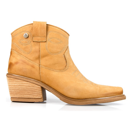 Texanas Botas Mujer Citadina Cuero Botita Con Taco Liviana Texanas Botas Mujer Citadina Cuero Botita Con Taco Liviana