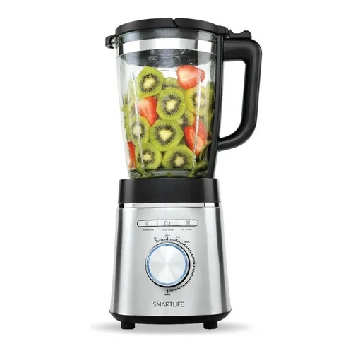 Licuadora Smartlife Vidrio 1.75l 1400w Vel Variable + Pulso Color Acero inoxidable