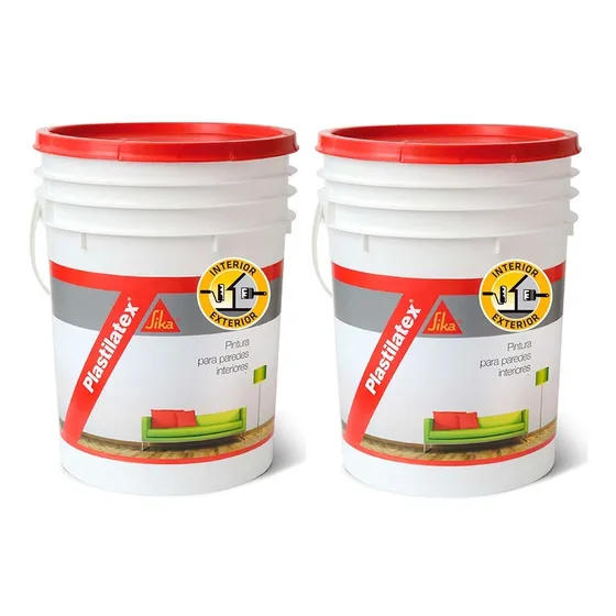 Pintura Interior Semi Lavable Plastilatex Sika 20 + 20 Lts