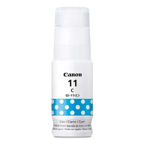 Botella De Tinta Canon Gi-11 Capacidad 70ml Cyan Amv