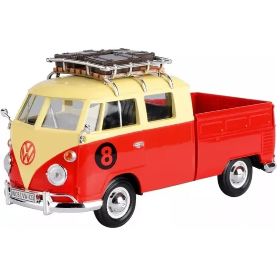 Motormax 1:24 Volskwagen Combi Pickup Roja Bola 8 Caja Indiv