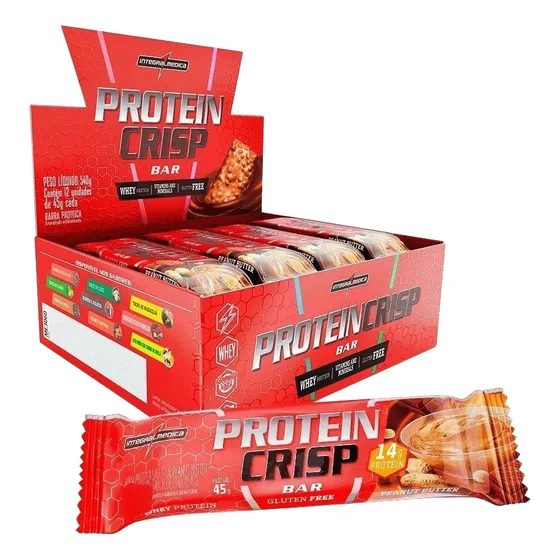Barra De Proteína Crisp Bar 12 Unidades - Integralmédica