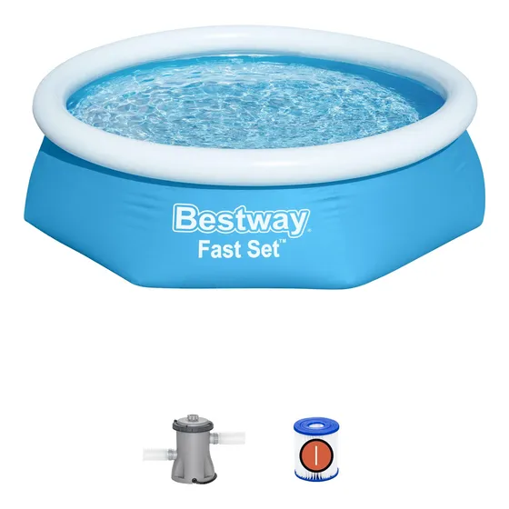 Piscina Inflable Bestway Fast Set 1880l 2.44m Redonda