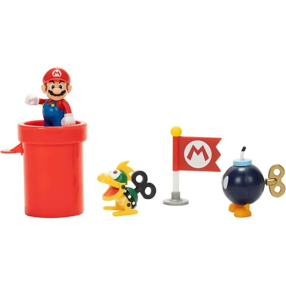 Jakks Nintendo Games Mario Diorama Cubierta De Aeronave
