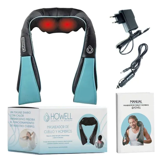Masajeador De Cuello Espalda Howell Cervical V4 Celeste