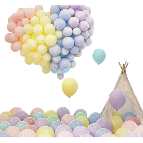 Globo Latex Color Pastel 12 Pulgadas Cotillon Fiesta X50unid