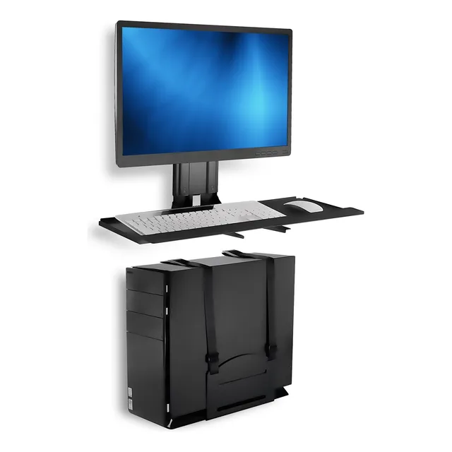 Monitor De Pared Y Teclado Con Soporte Para Cpu Mount-it!