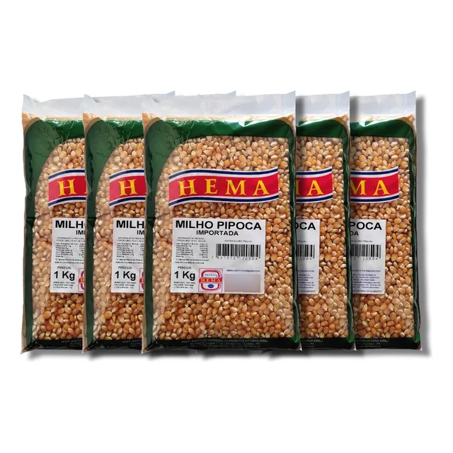 Milho Pipoca Importada - Hema - 5 Kg