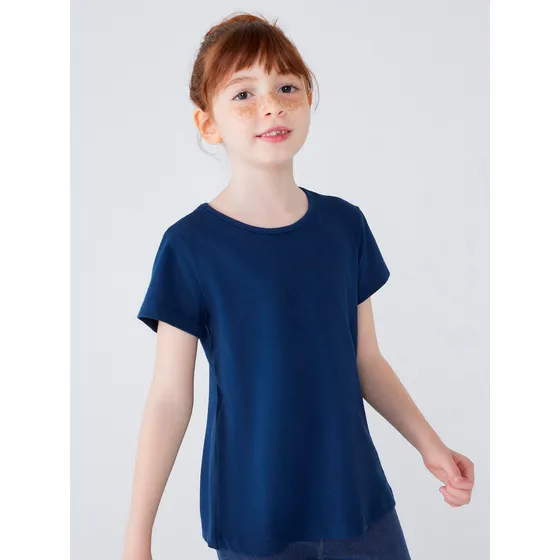 Camiseta Básica Manga Corta De Niña - 5ckm