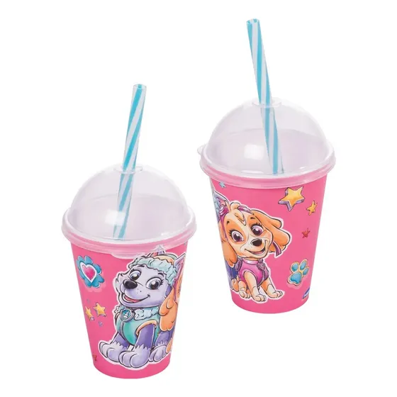 Vaso Plástico Milk Shake 280 Ml Paw Patrol Patrulla Canina