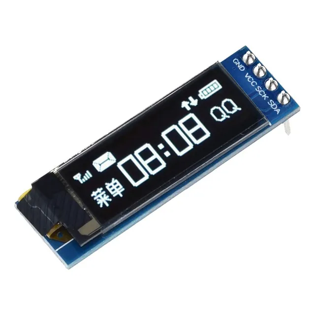 Pantalla Oled 0,91  128x32 I2c Blanco/azul Para Arduino