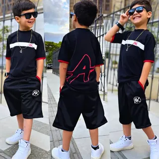 Th Shopping Roupa Infantil Masculina Conjunto Verão Camisa + Bermuda 2