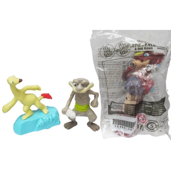 Tres Figuras Promocionales Mcdonald De La Era De Hielo 