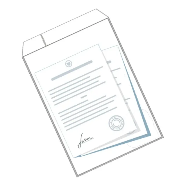 Envelope Porta Documentos Com Aba Ofício A4 Plástico 10 Un