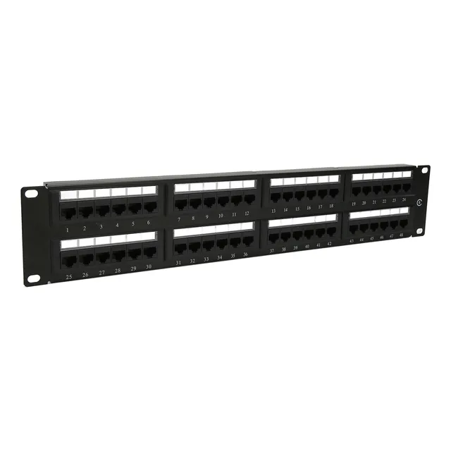 Panel De Conexión De 48 Puertos, Red, Certificado Ul, Alta V
