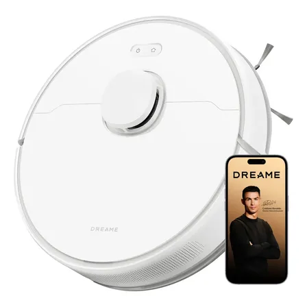 Aspirador de robô branco Dreame Robot Vacuum F10