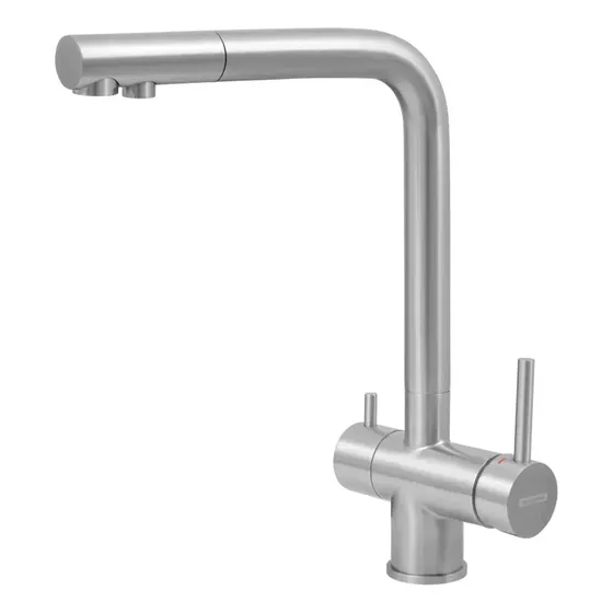 Misturador Monde Filter Ultra Com Saída Para Água Tramontina Acabamento Escovado Cor Cinza