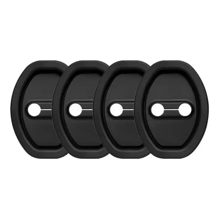 Kit Amortecedor P/ Porta/ Carro Anti-impacto Fechadura Preto Preto 4un
