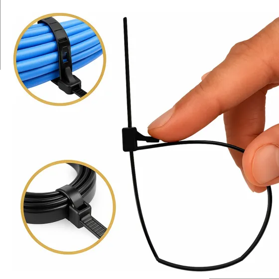 Presilha Enforca Gato Nylon Fita  7, 6mm X 300 Reutilizavel 