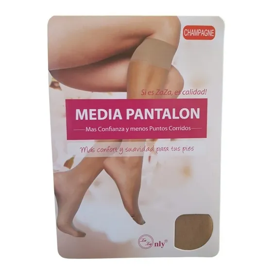 Media Pantalón Mujer Colores Docena (12 Pares)
