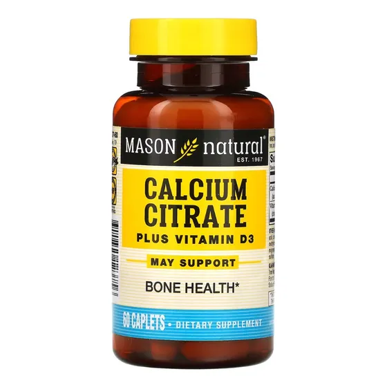 Calcium Citrate Plus Vitamin D3 - Mason X60 Tab Sin Sabor