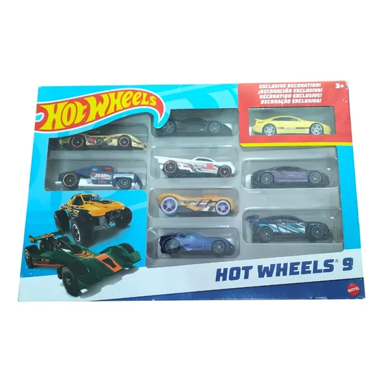 Carritos Hotwheel 9pk Carros Hot Wheels Original Mattel
