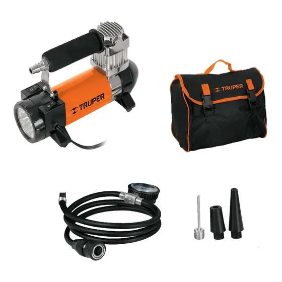 Compresor De Aire Portátil Con Linterna Para Carro, 150 Psi