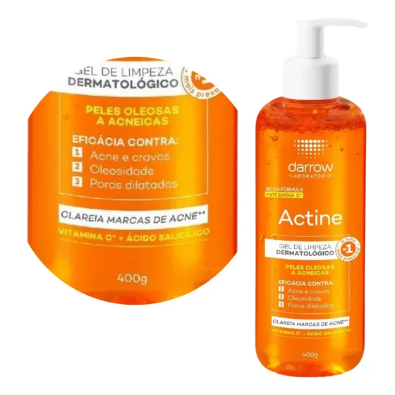 Actine Sabonete Liquido Facial 400ml Vitamina C Darrow