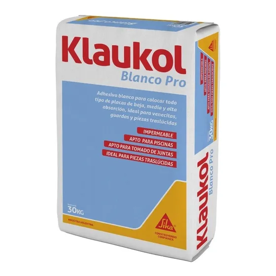 Pegamento Cemento Adhesivo Blanco Venecitas Piscinas Klaukol