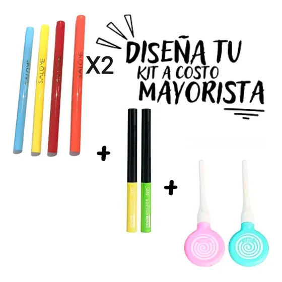 Kit Delineadores Multicolor Pastel Ushas Salome