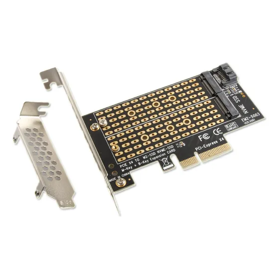 Adaptador Ssd M.2 M2 Dual M Y/o B Nvme A Pcie X4 - Sata Emn