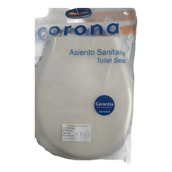 Tapa Inodoro Corona Basic Redonda Plástico Liso