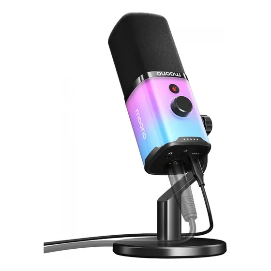 Microfone Maono Pd100x Rgb Usb/xlr Cardióide 40hz-16khz