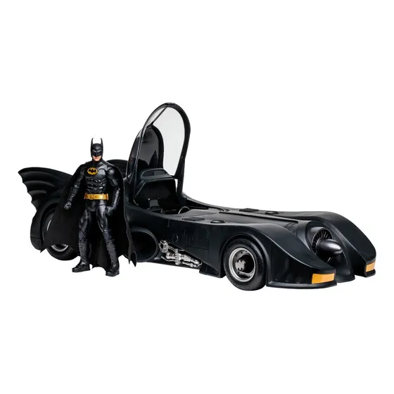 Sm Mcfarlane Figura 7 Batman 1989 Con Batimóvil Gold Label