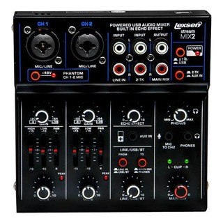Mixer Stream Mix 2 Lexsen Interface Usb Bluetooth 2 Canais 127/220v Mixer Stream Mix 2 Lexsen Interface Usb Bluetooth 2 Canais 127/220v