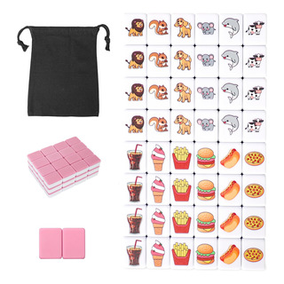Gracias 2 Jugadores Mahjong Block Set, Juego De Mosaico Con Gracias 2 Jugadores Mahjong Block Set, Juego De Mosaico Con