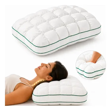 Travesseiro Cervical Ortopedico Relax Coluna 70x50cm Macio Branco