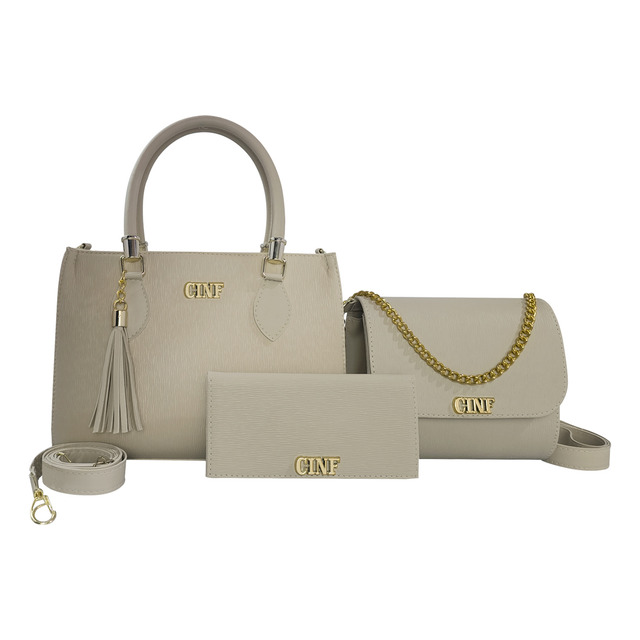 Kit Bolsas Feminina Transversal Média + Tira Colo + Carteira Kit Bolsas Feminina Transversal Média + Tira Colo + Carteira