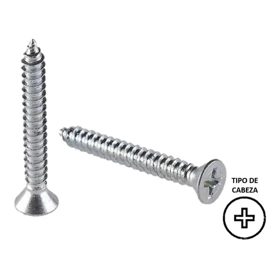 Pija Cabeza Plana Inoxidable #12 X 3'' (50 Pzs)