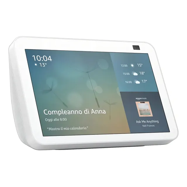 Pantalla inteligente Alexa Echo Show 8 de segunda generación, 8, HD, color blanco