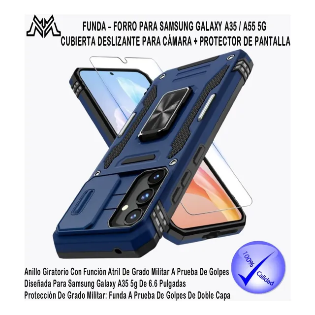 Forro Para Samsung Galaxy A55 / A35 5g + Protector De Pantal