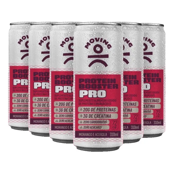 Bebida Proteica Pro Moving Com Creatina Morango E Acerola