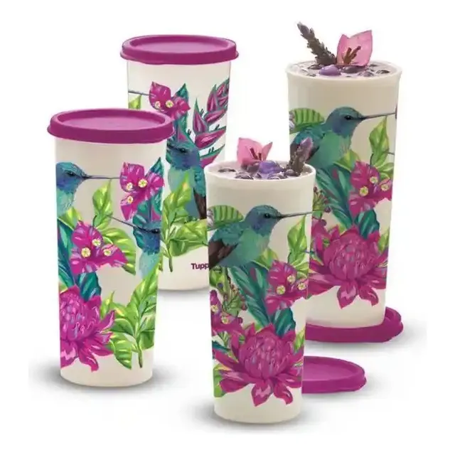 4 Vasos Maravilla 470ml Tupperware 