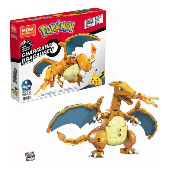 Mega Construx Pokémon Charizard Wonder Builders Cantidad De Piezas 222