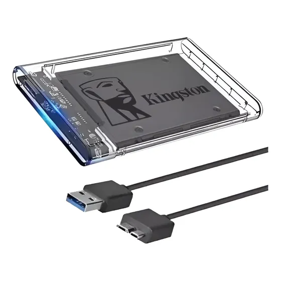 Hd Externo - Ssd Kingston A400 960gb + Case Usb 3.0 Sata 3
