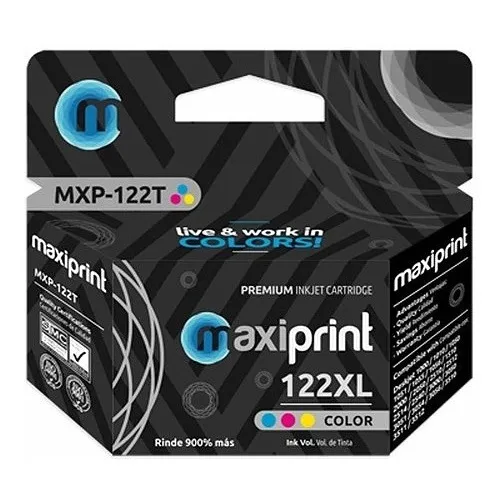 Cartucho Maxiprint Mxp-122t Compatible Hp 122xl Mi
