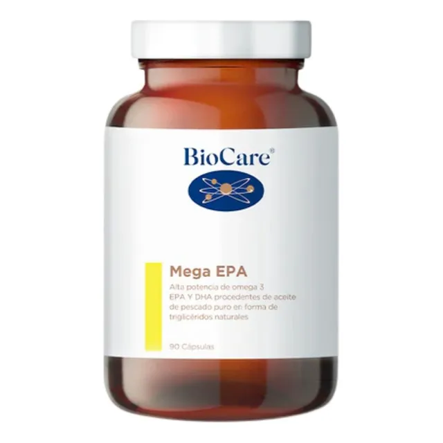 Biocare Omega-3 Mega Epa 90 Cap Aceite De Pescado Sabor Sin Sabor